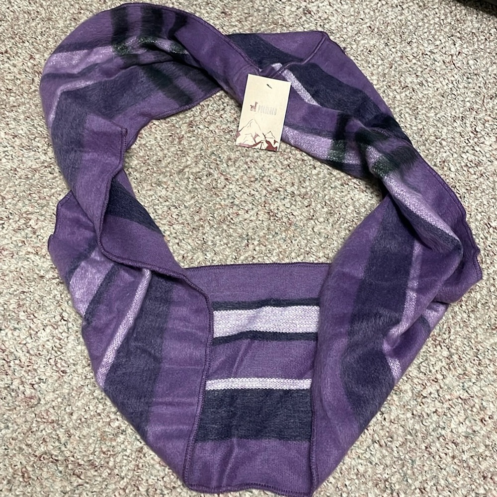 Alpaca wool handmade infinity scarf